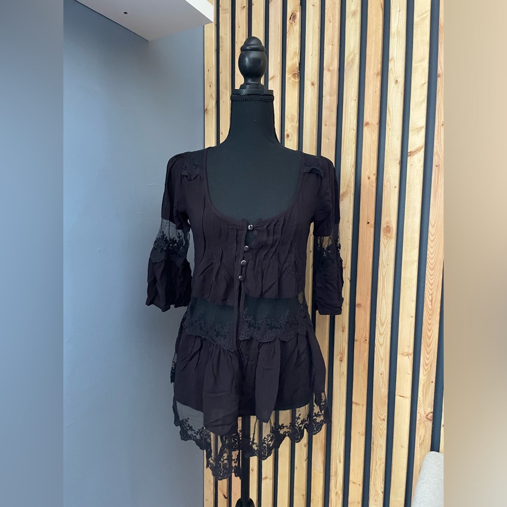 Black Lace Cardigan
